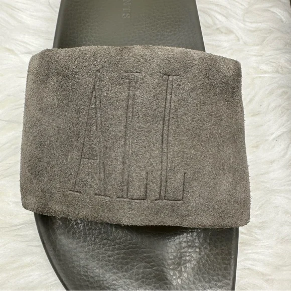All Saints Men’s Sunland Suede Slide Sandals Size 8 - Picture 6 of 15